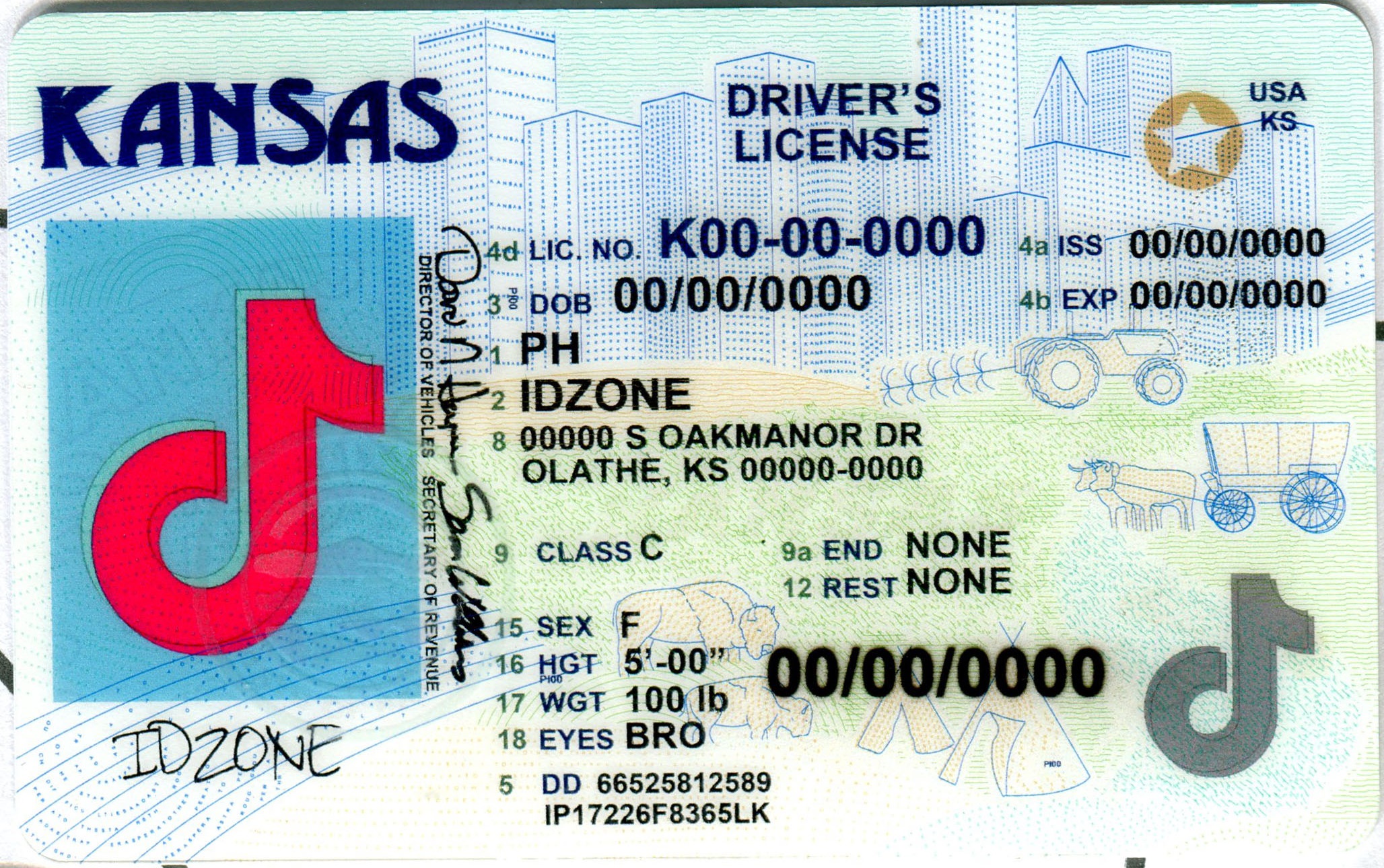 KANSAS-New Scannable fake id
