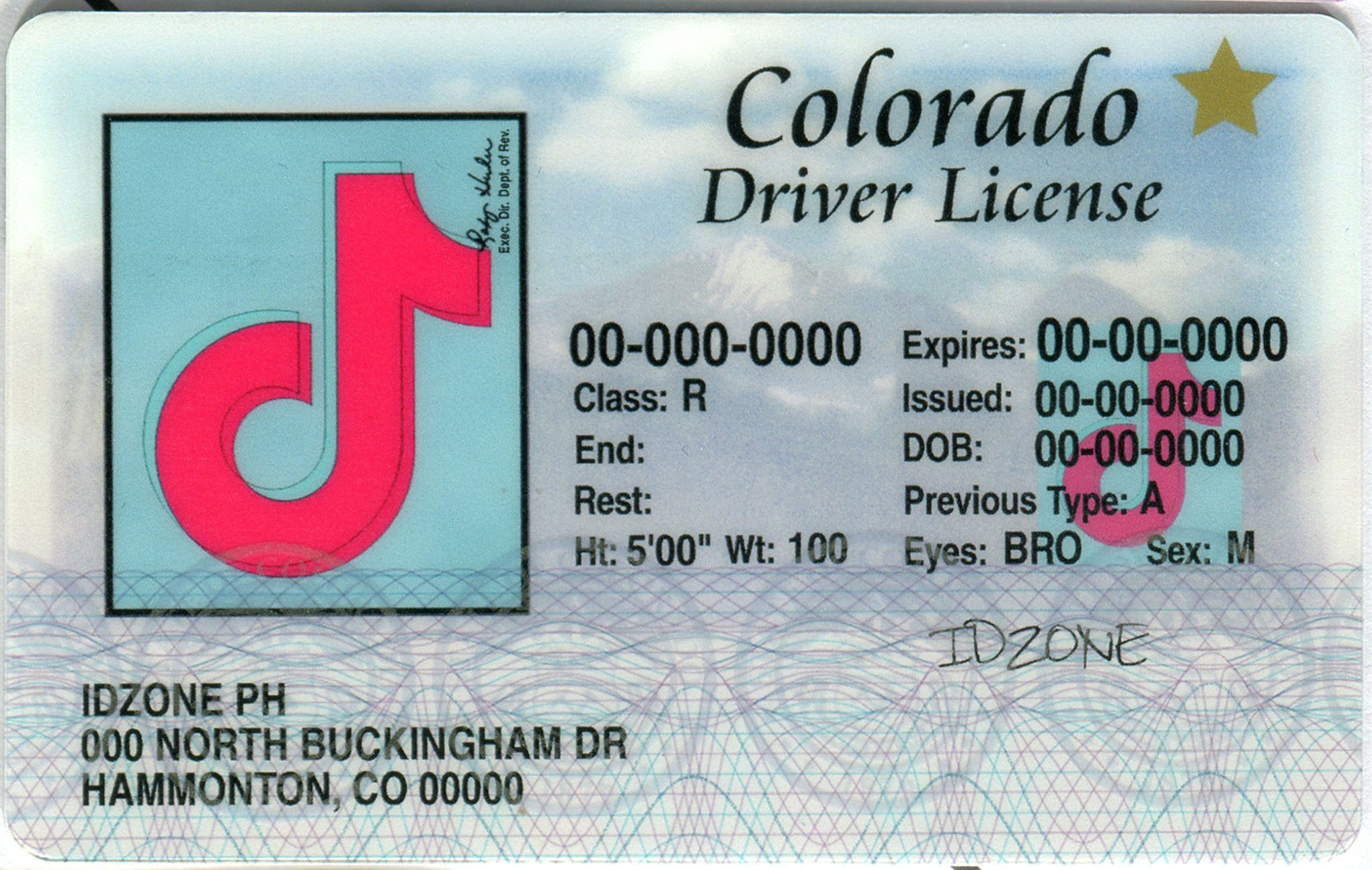 Colorado-Old 2012-Deadline Scannable fake id