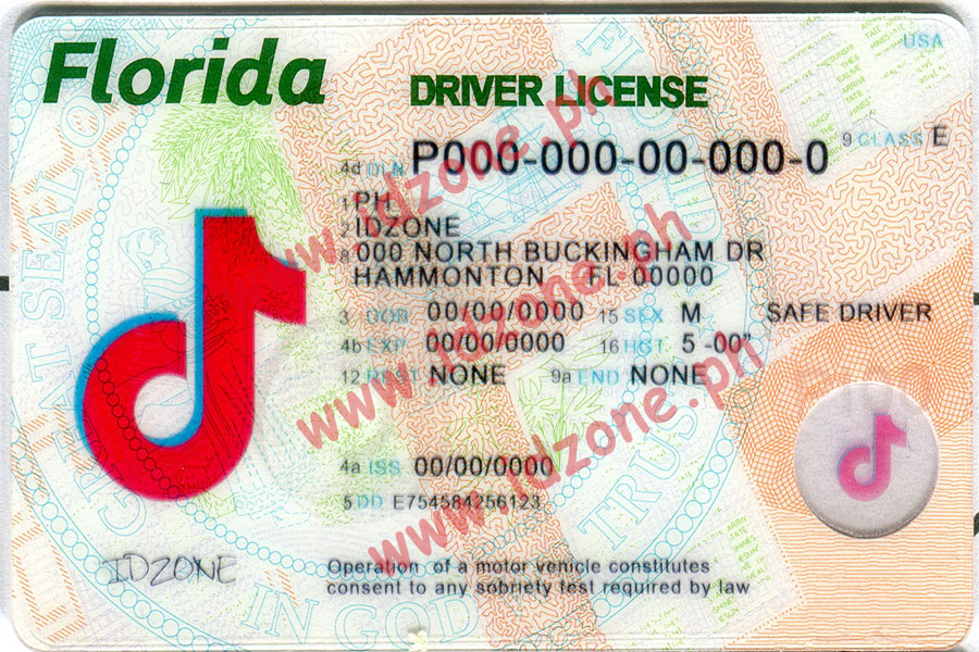 FAKE ID FLORIDA Scannable fake id