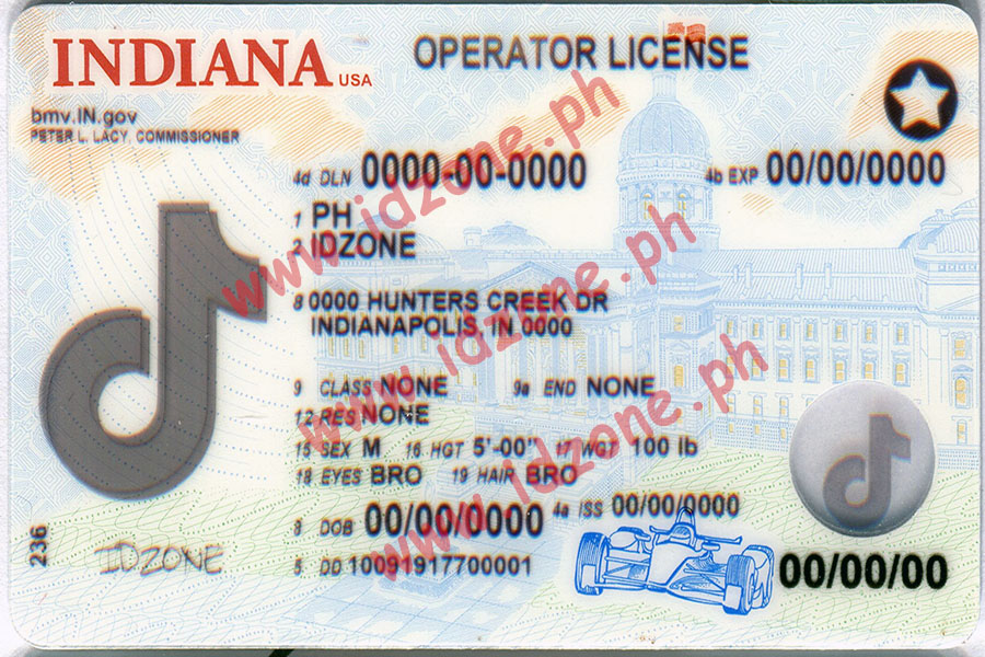 INDIANA-New Scannable fake id