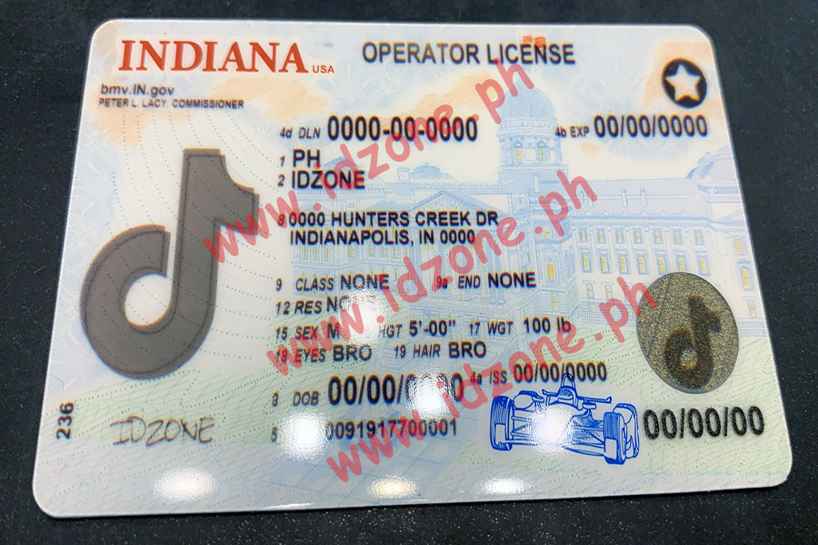 FAKE ID INDIANA Scannable fake id