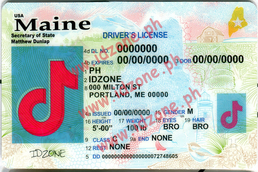 FAKE ID MAINE fake id