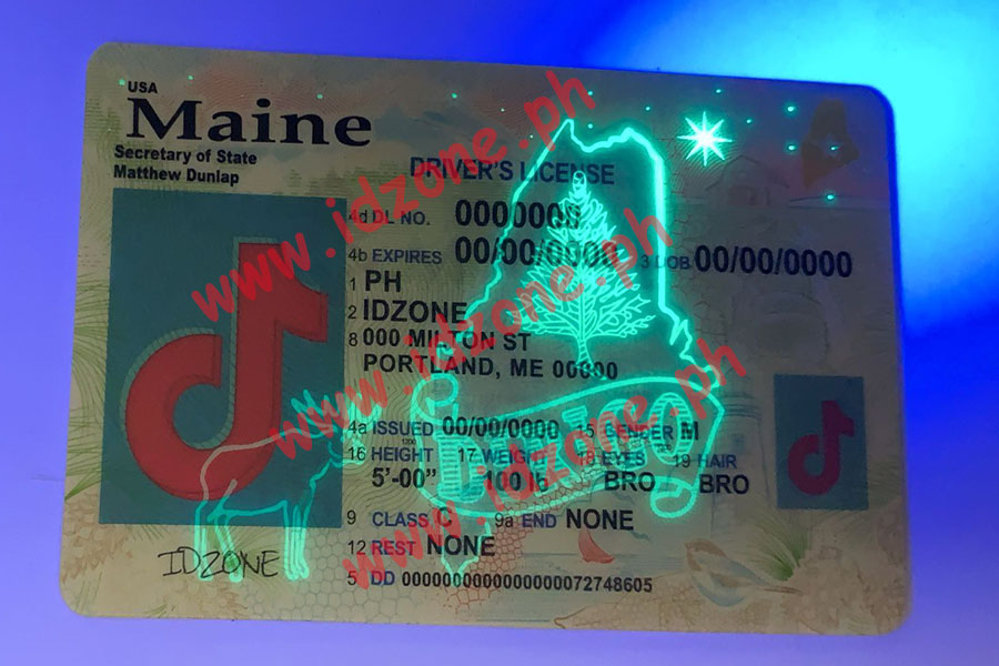 FAKE ID MAINE Scannable fake id