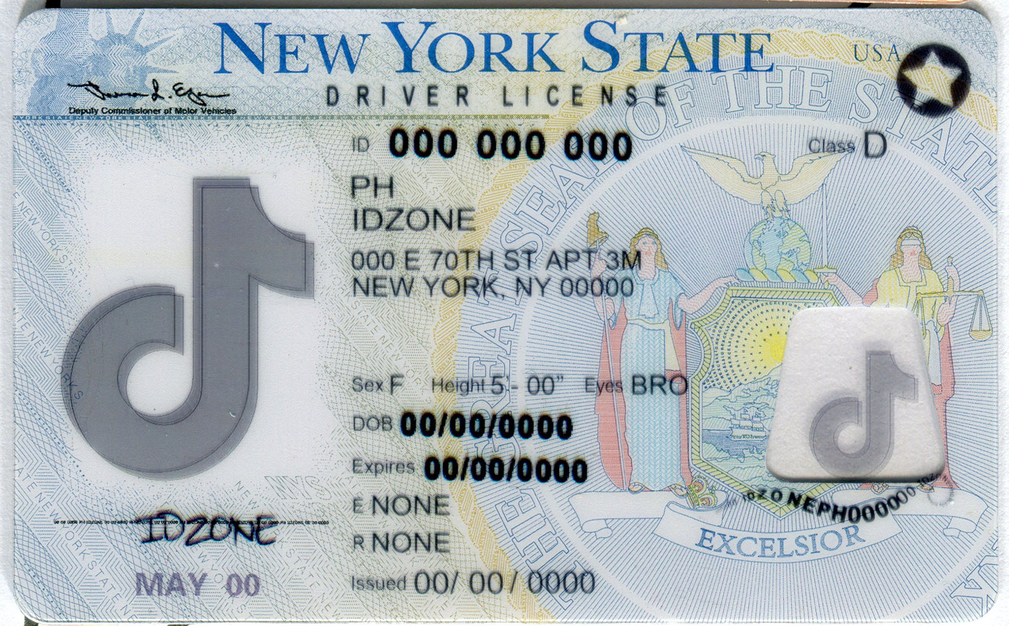 NEW YORK fake id