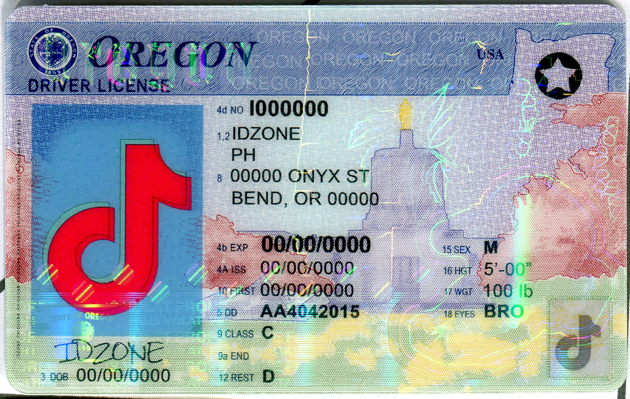 OREGON-New Scannable fake id