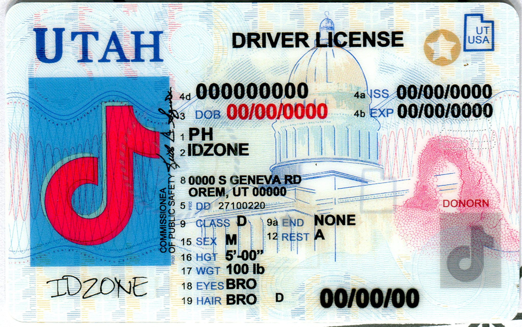 UTAH-Old fake id