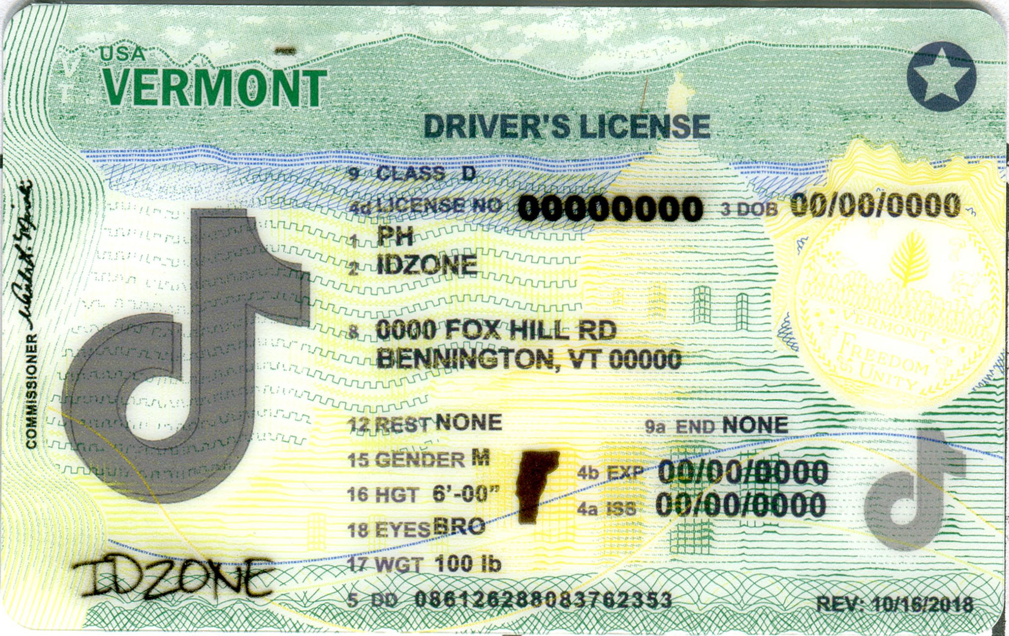 VERMONT-New buy fake id