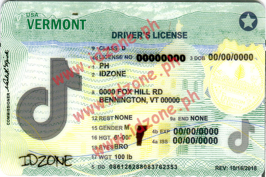 FAKE ID VERMONT fake id