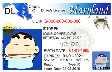 MARYLAND-Old fake id