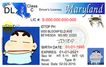 MARYLAND-Old Scannable fake id