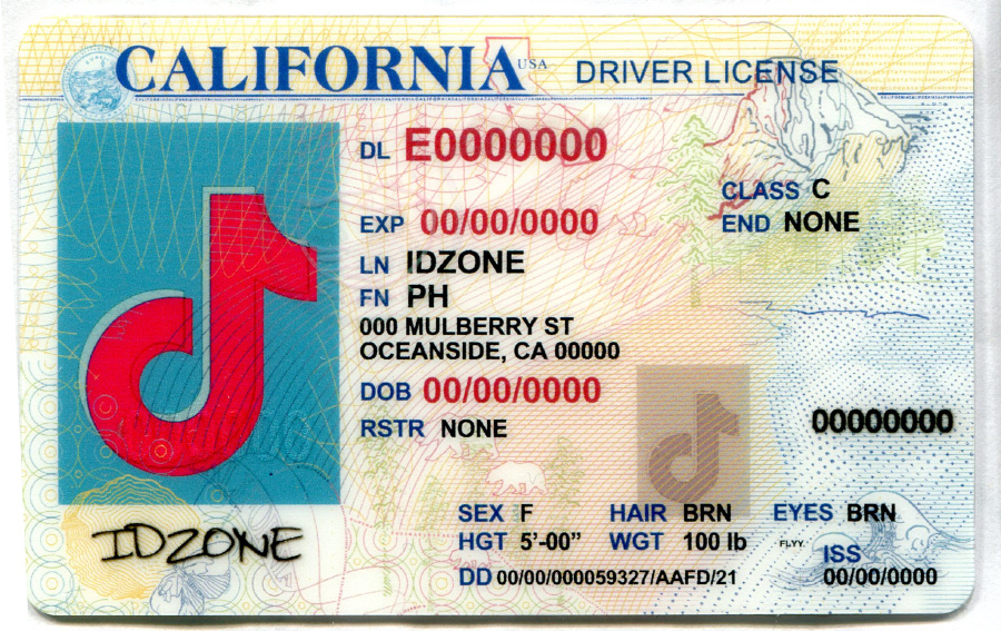 CALIFORNIA-Old fake id