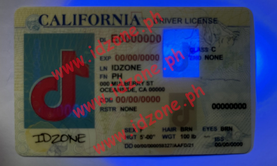 Old-CA UV Scannable fake id
