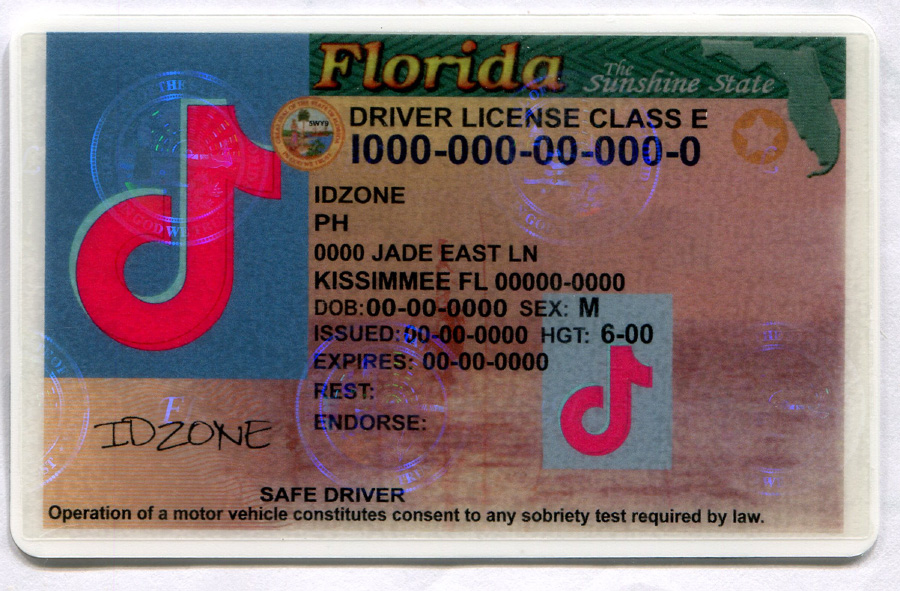 FLORIDA-Old Scannable fake id