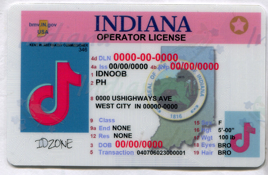 INDIANA-Old fake id