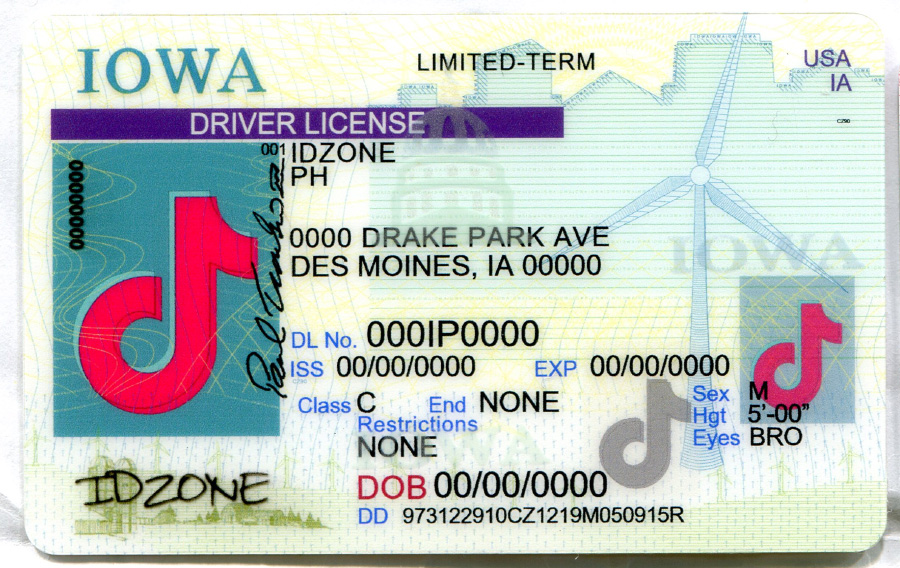 IOWA-Old fake id