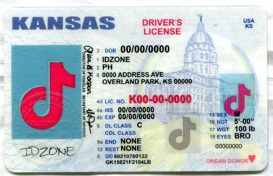 KANSAS-Old fake id