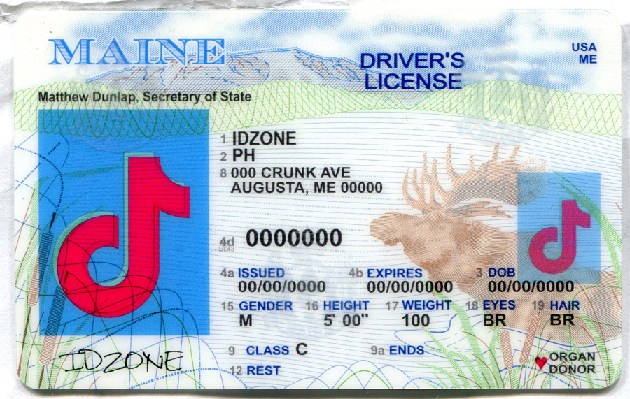 MAINE-Old Scannable fake id
