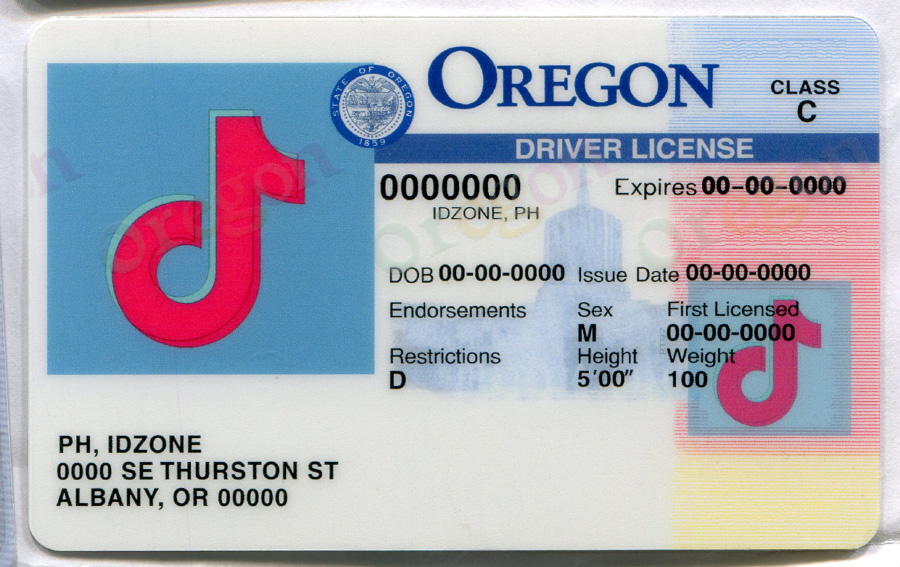 OREGON-Old Scannable fake id