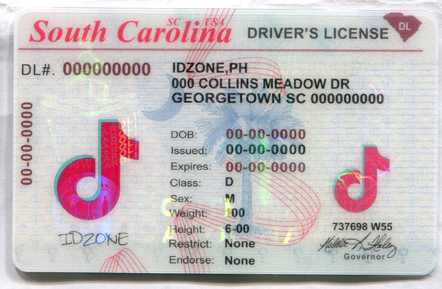 SOUTH CAROLINA-Old buy fake id