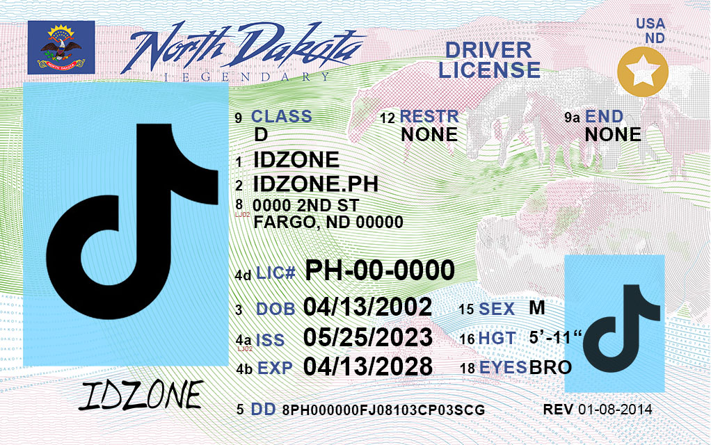 North Dakota Scannable fake id