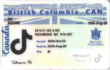 British Columbla (BC-SERVICES CARD) buy fake id
